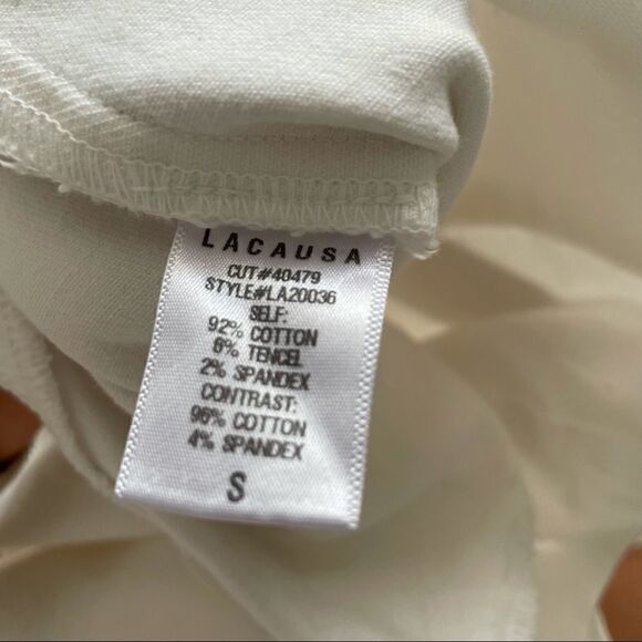 Revolve LACAUSA Denim Wide Leg Crop Pants - Picture 8 of 8